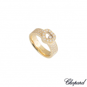 Chopard Yellow Gold Happy Diamonds Ring 822937-0110